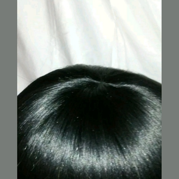 100% human hair bob wig jet black razor cut - Picture 5 of 6